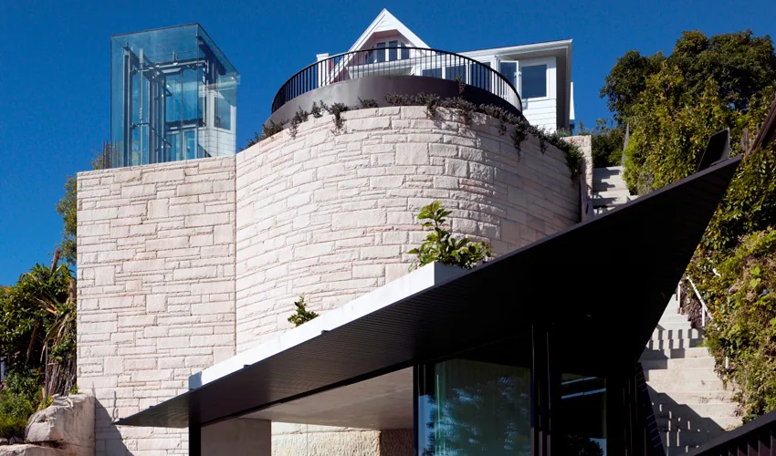 Modern extension and pool alongside a Bellevue Hill home
